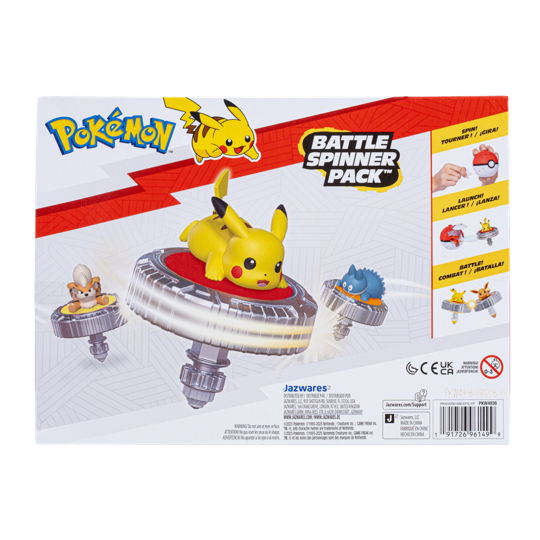 POKEMON BATTLE SPINNER PIKACHU WITH GREAT BALL