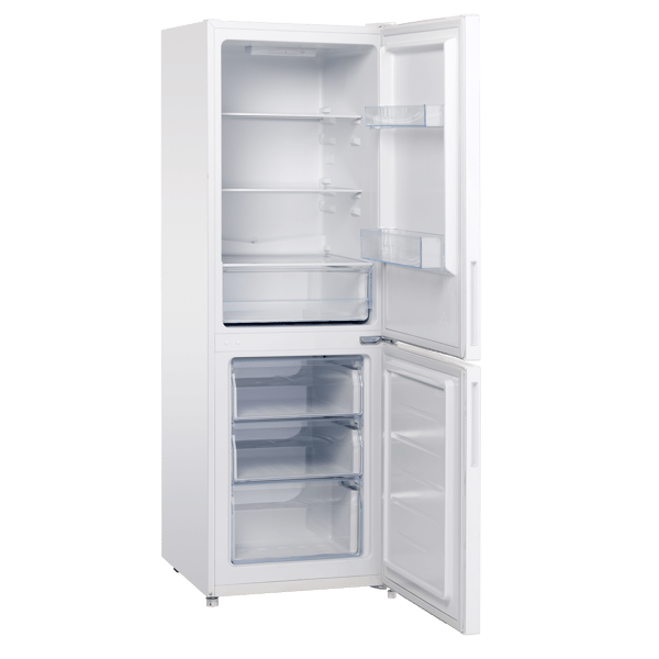 Scandomestic SKF 297 W - Kjøleskap med fryser - bredde: 54 cm - dybde: 55 cm - høyde: 159,3 cm - 228 liter - hvit