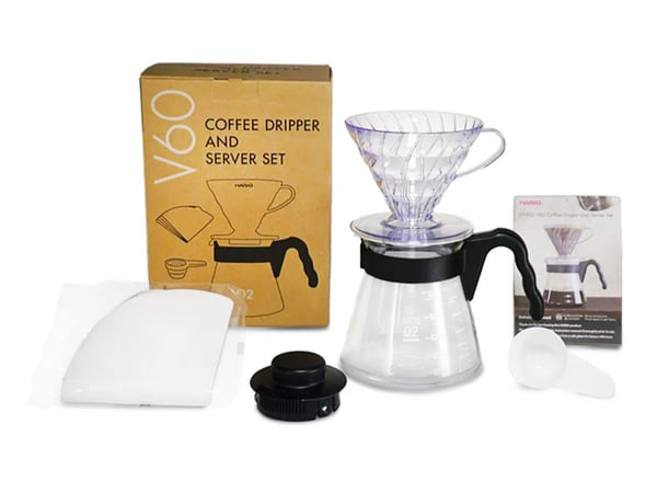 HARIO V60 Craft Kaffedryppsett + server + filtre