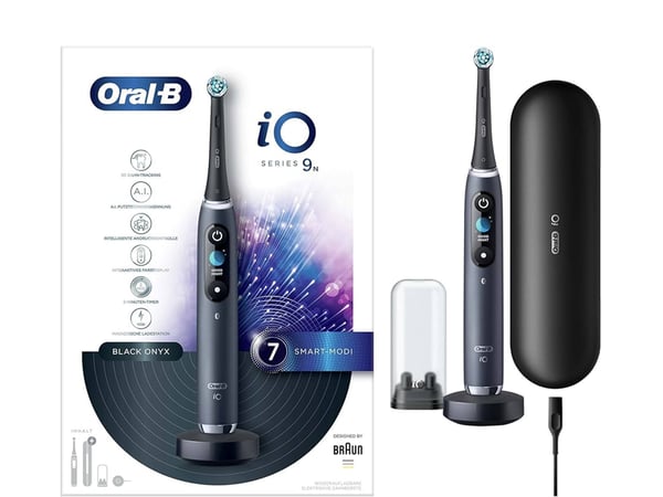Oral-B iO 4210201303015, Vuxen, Roterande och oscillerande tandborste, Svart, Batteri, 1 styck, 1 styck