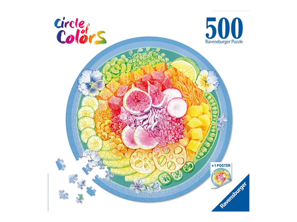 Ravensburger Poke Bowl, 500 stykker, Mat og drikke, 12 år