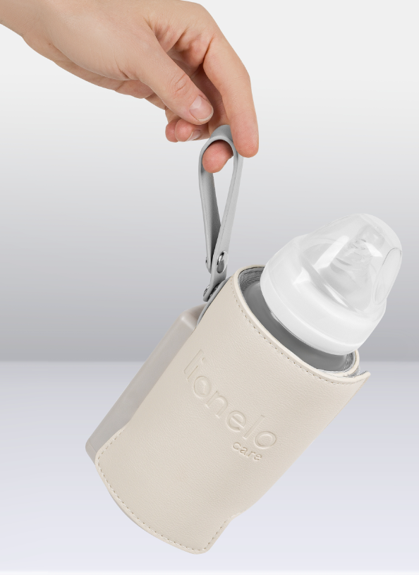Lionelo Thermup Go Plus - bærbar flaskevarmer | Farve Beige_Sand
