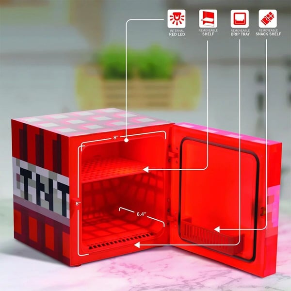 UKON!C - MINECRAFT TNT BLOCK, MINI FRIDGE 6.7L