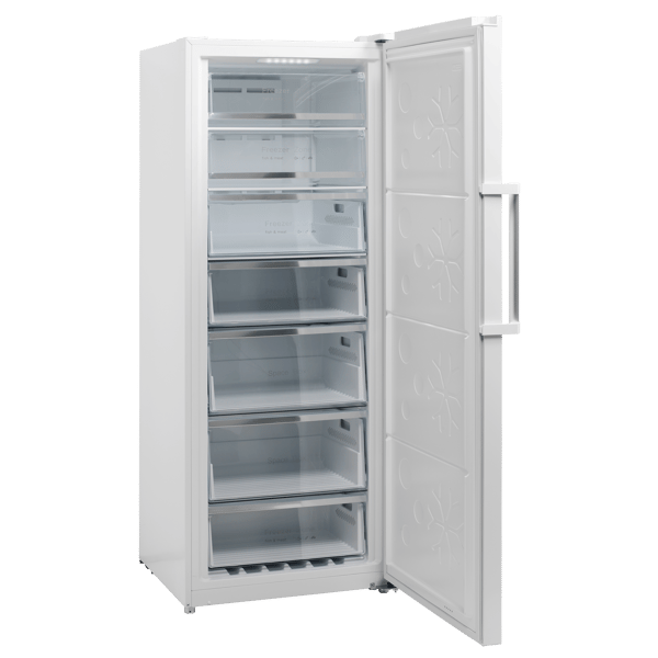 Scandomestic SFS 381 W Premium Collection - Fryser XXL - Stående - bredde: 71 cm - dybde: 70,5 cm - høyde: 185,5 cm - 380 liter - hvit