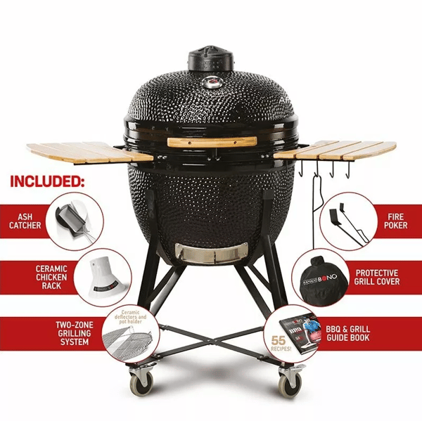 Kamado_Bono Grill Kamado Bono Limited TQ0025, black, 64 cm
