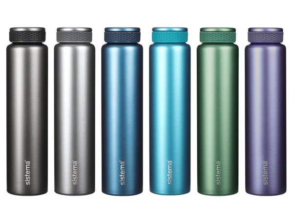 Sistema - Stainless Steel600ml - Blue