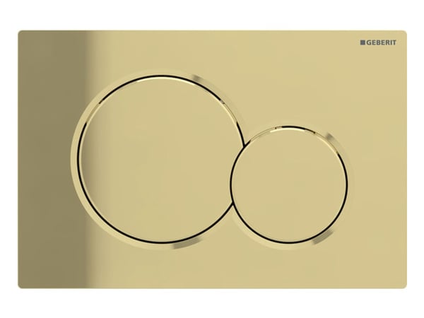 Geberit Sigma 01 betjeningsplade i messing