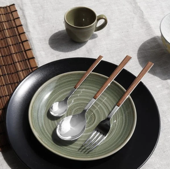 PINTINOX CUTLERY SET 24 PCS SUSHI QUEEN MAHOGANY PINTINOX