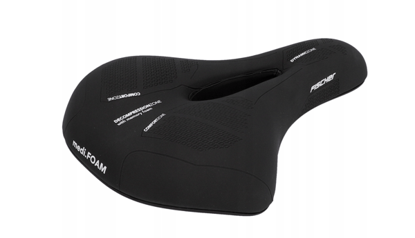 FISCHER terrengsykkelsadel R.E.Med Memory Foam ergonomisk utformet, med memory foam-skuminnsats - 1 stk (85677)