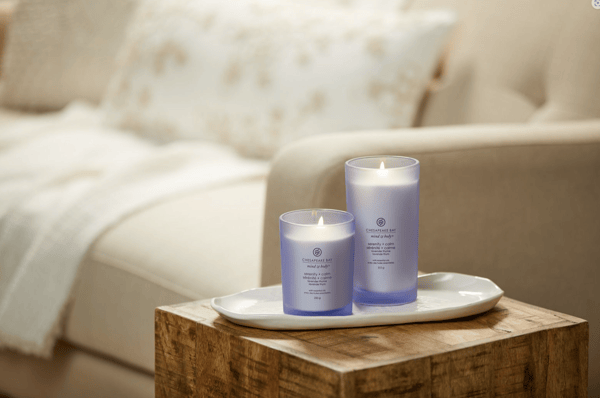 Chesapeake Bay Scented candle with wooden lid - Lavender Thyme