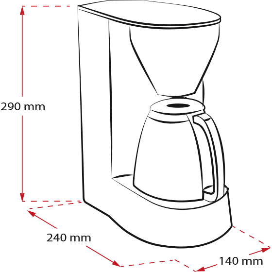 Melitta Single 5 - Kaffemaskin - 5 kopper - Svart - M720BK