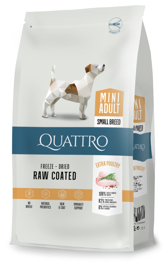 Quattro Super Premium Small Breed Mini Adult, Extra Poultry 7 kg