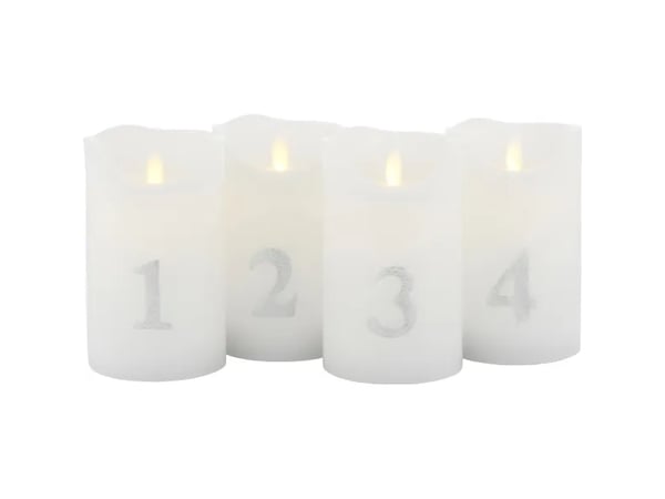 Sirius Home Sara, Sølv, Hvit, 1 ampuller, LED, Batteri, AA, 130 mm