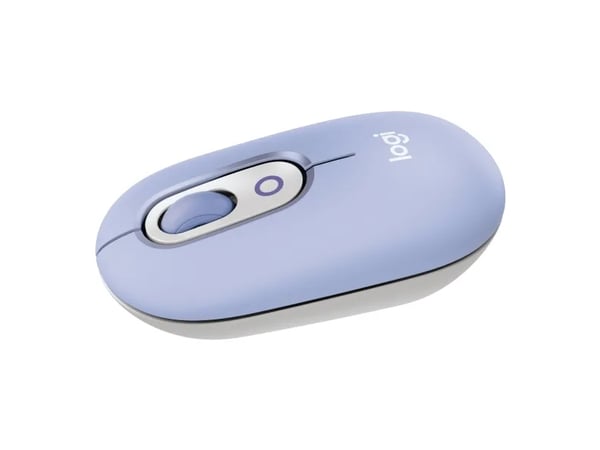 Logitech POP - Mus - tilpassbar emoji - optisk - 4 knapper - trådløs - Bluetooth 5.1 LE - lilla