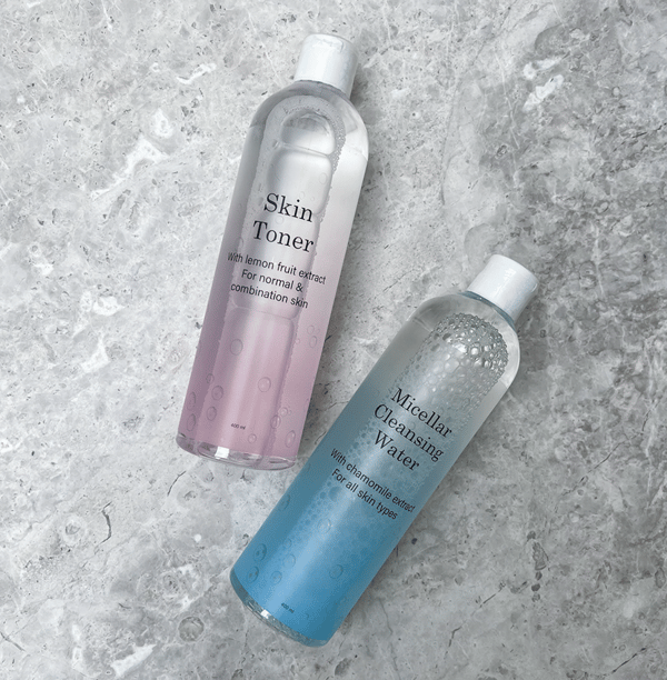 Skin toner med frugt extract mild exfoliering (400 ml)