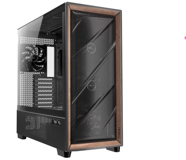 Antec Flux Pro - FT - utökad ATX - genomskinlig sidopanel (härdat glas) - ingen strömförsörjning - USB/ljud