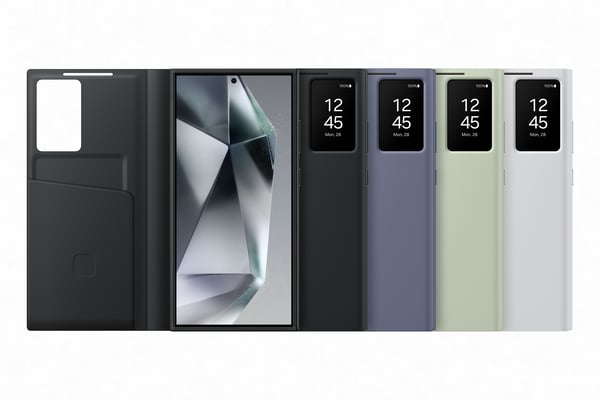 Samsung® | Galaxy S24 Ultra Smart View Plånboksfodral - Flipomslag - Ljusgrön