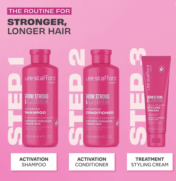Lee Stafford Grow Strong & Long proteinbehandling stylingkrem