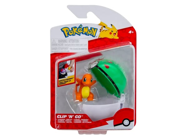 POKEMON CLIP N GO CHARMANDER WITH FRIEND BALL