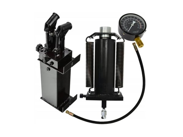 GEKO hydraulisk pressesett 50T hurtigpumpe hydraulikksylinder manometer