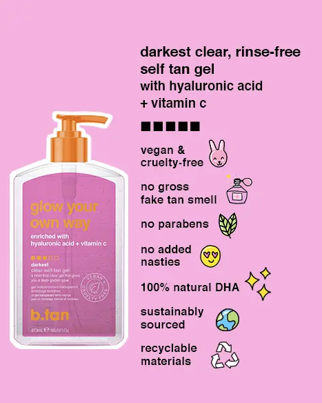b.tan - Glow Your Own Way Clear Tanning Gel 473 ml