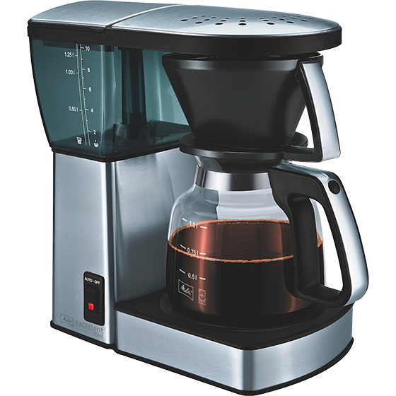 Melitta Excellent 4.0 - Kaffemaskin - 10 koppar - Rostfritt stål