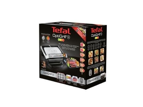 Tefal GC712D34, 2000 W, Optigrill, Elektrisk Sort/sølv