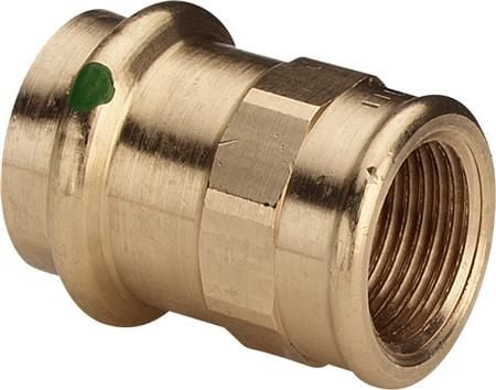 VIEGA Sanpress overgang ½"x18mm af rødgods muffe/muffe, SC-contur