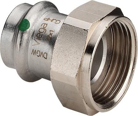 Viega Sanpress Inox tilslutningsforskruning 15 x 3/4 Rustfritstål / tyhjä