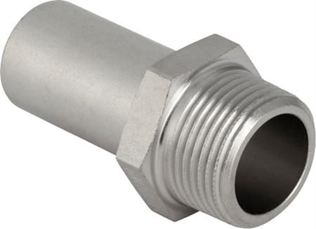 GEBERIT Overgang rustfri 18-1/2 nippel / nippel mapresss