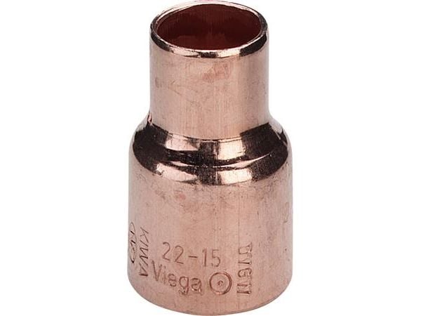 Viega reduktionsmuffe 22 x 18 mm kobber