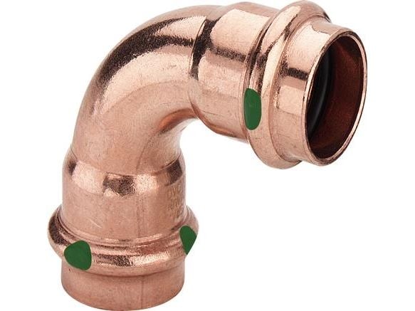VIEGA Profipress bøjning 28mm90Gr. af kobber, SC-ConturPress muffe/muffe