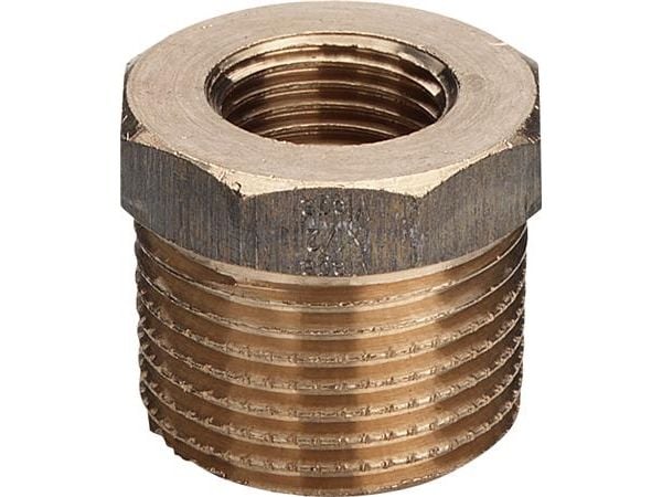 Viega nippelmuffe 1 1/4" x 1/2" rødgods