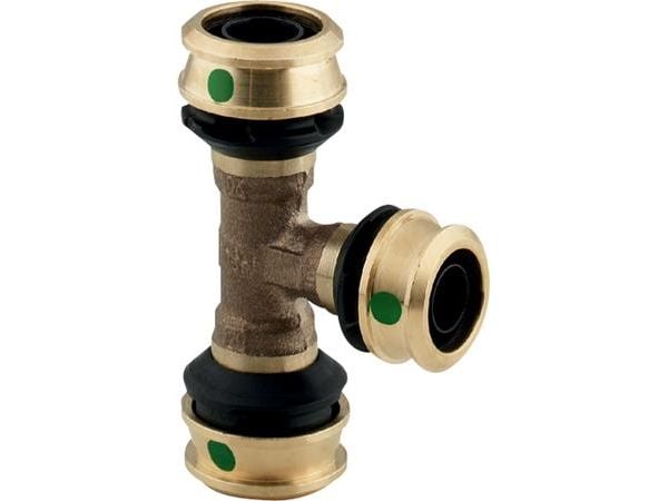 Raxofix T-stykke 32 x 20 x 32 mm rødgods