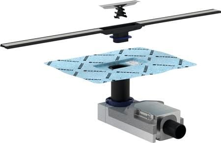 Geberit Cleanline indb.del - Geberit Cleanline Indbygningsdel gulvhøjde fra 90 mm: L30cm