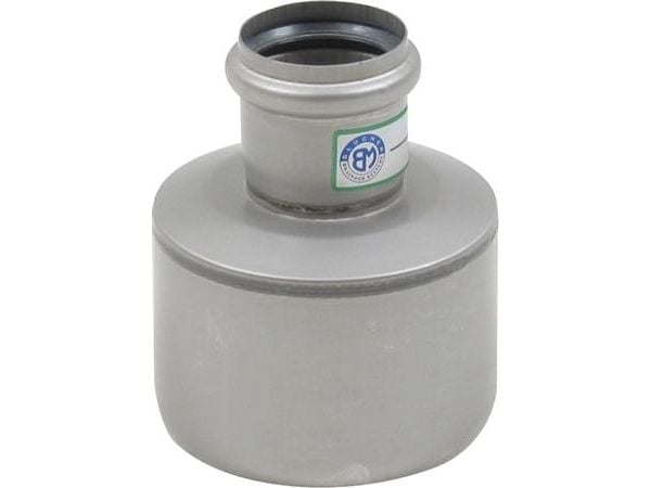 Blücher i rostfritt stål excentrisk övergång/reduktion Ø110x50 mm AISI304/EN1.4301