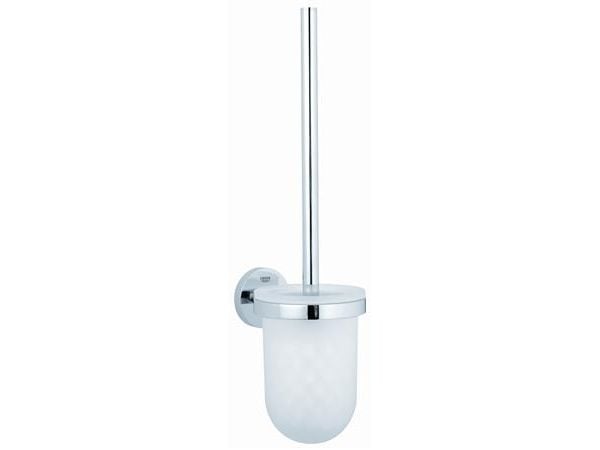 GROHE Essentials, Toalettbørste og holder, Kromfarget, Glass, Metall