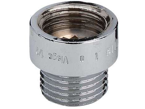 Rødgods gevindfittings Haneforlænger 3/8"x20 mm, muffe/nippel forkromet