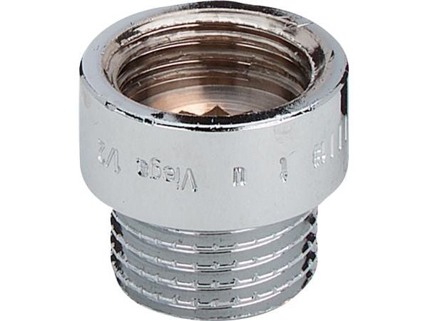 Rødgods gevindfittings Haneforlænger 3/8"x25 mm, muffe/nippel forkromet Rødgods gevindfittings Haneforlænger 3/8"x25 mm, muffe/nippel forkromet