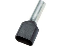 Pääteputki musta 2x6.0 mm²pituus 25.0 mmeristyspituus 14.0 mm - (100 kpl)