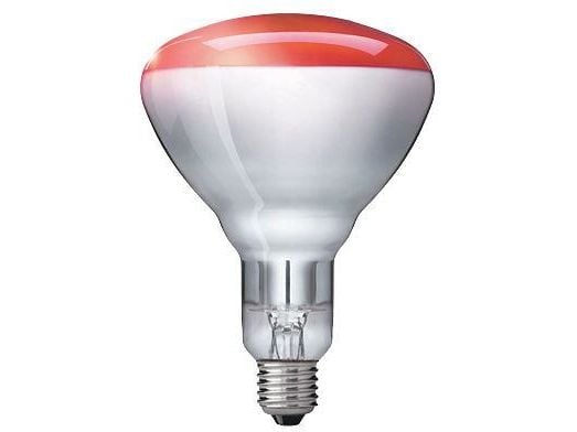 Philips InfraRed Industrial Heat - Infrarødt glødelampesøkelys - form: BR125 - E27 - 250 W - rødt lys - rød