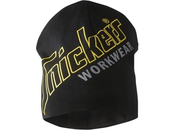 SNICKERS WORKWEAR Beanie allround sort one size med Snickers logo, 100% bomuld