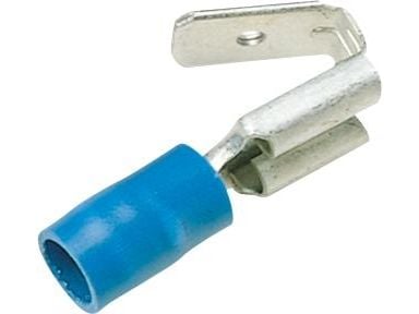 Isol. spademuffe m/afgr. A2507FLSH, 1,5-2,5mm2, 6,3x0,8, Blå - (100 stk.)