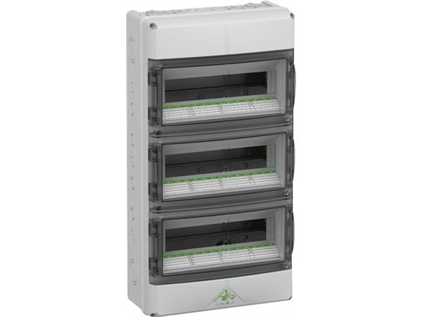 SPELSBERG Ryhmätaulu AK 42, 3x14 moduulia KxSxK: 600x315x155 mm IP 65 Polykarbonaatti, vaaleanharmaa RAL 7035