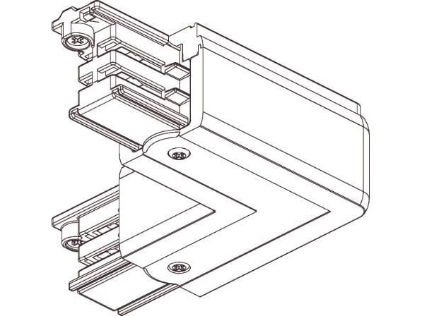 Global pro L-stykke 230V, 3-faset, højre, hvid. - PROFESSIONEL