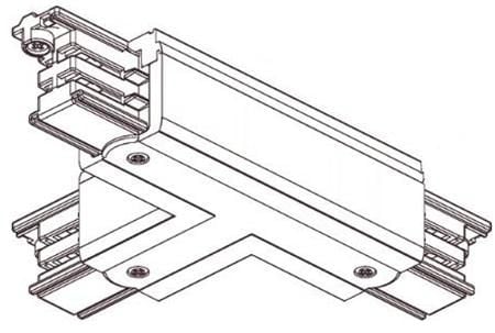 Global pro T-stykke 230V, 3-faset, venstre, hvid - PROFESSIONEL