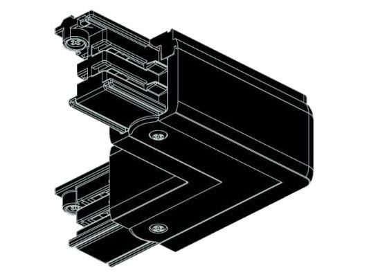 Global pro L-stykke 230V, 3-faset, højre hjørne, sort. - PROFESSIONEL