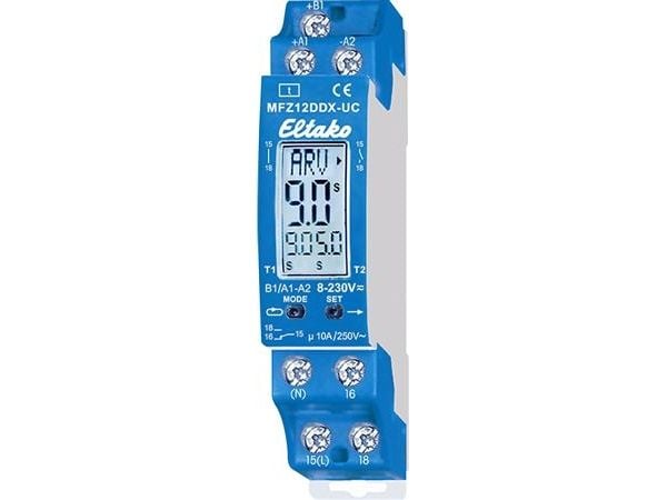 Eltako 23001004, Roterande brytare, 1P, Blå, 230 V, 16 A, 18 mm