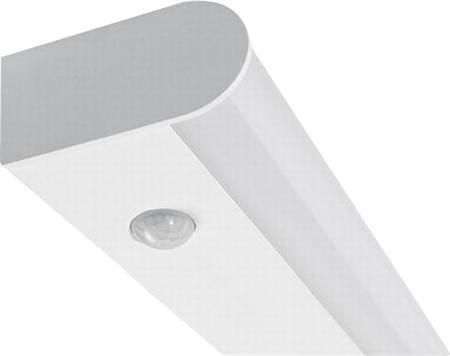 EYLED II spejlarmatur 8W 3000K 810LM EL med PIR SENSOR IP44 hvid PREMIUM