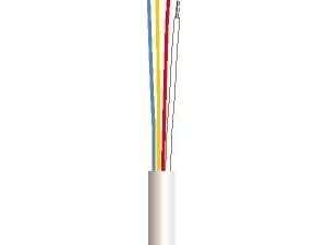 Hälytyskaapeli, PVC8x0,22mm² valkoinen kierre, kaapelin halkaisija 4,9mm - (100 metriä) Hälytyskaapeli, PVC8x0,22mm² valkoinen kierre, kaapelin halkaisija 4,9mm - (100 metriä)